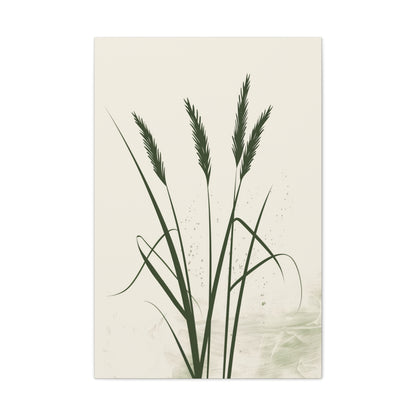 Grass Plant - Illustration Canvas Gallery Wraps