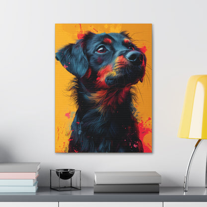 Labrador Dog - Abstract Illustration Canvas Gallery Wraps