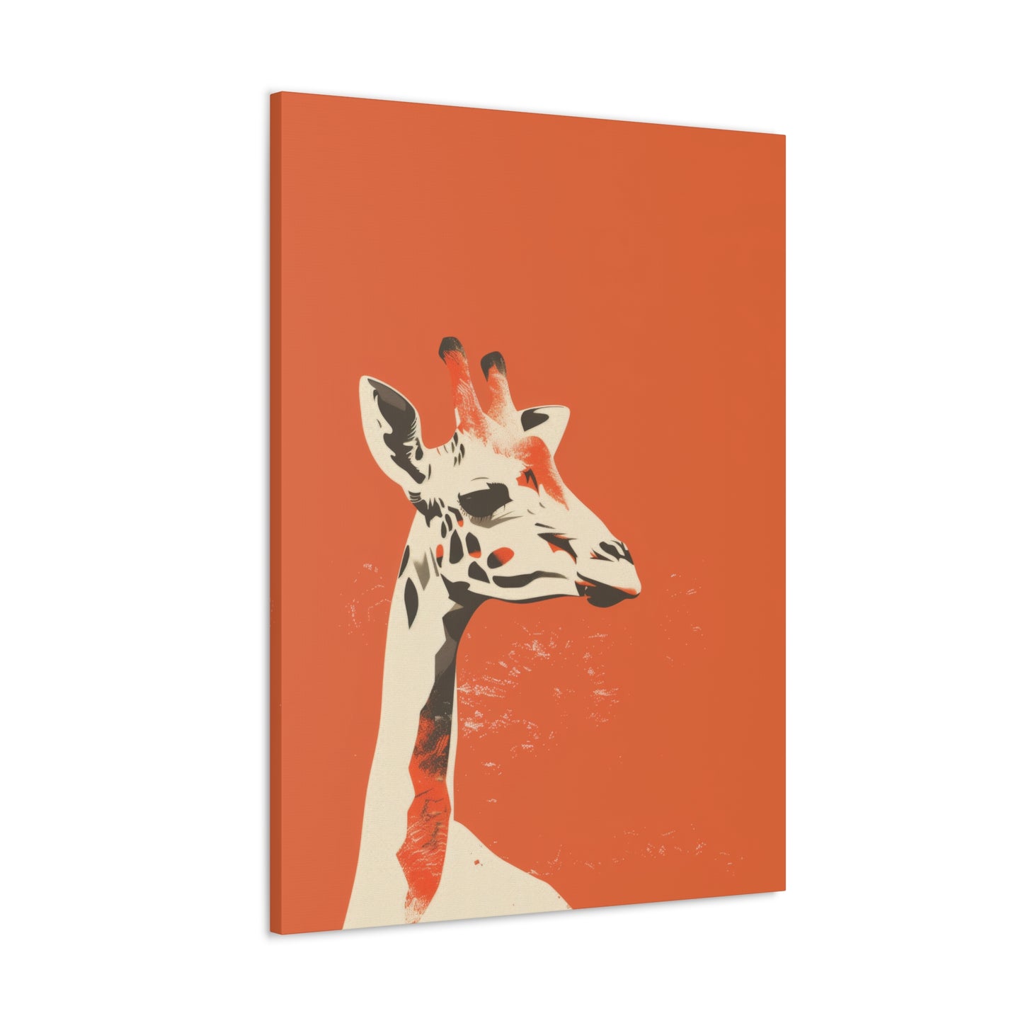 Giraffe Digital Illustration Canvas Gallery Wraps