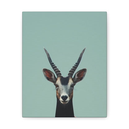 Antelope with Antlers Digital Illustration Canvas Gallery Wraps