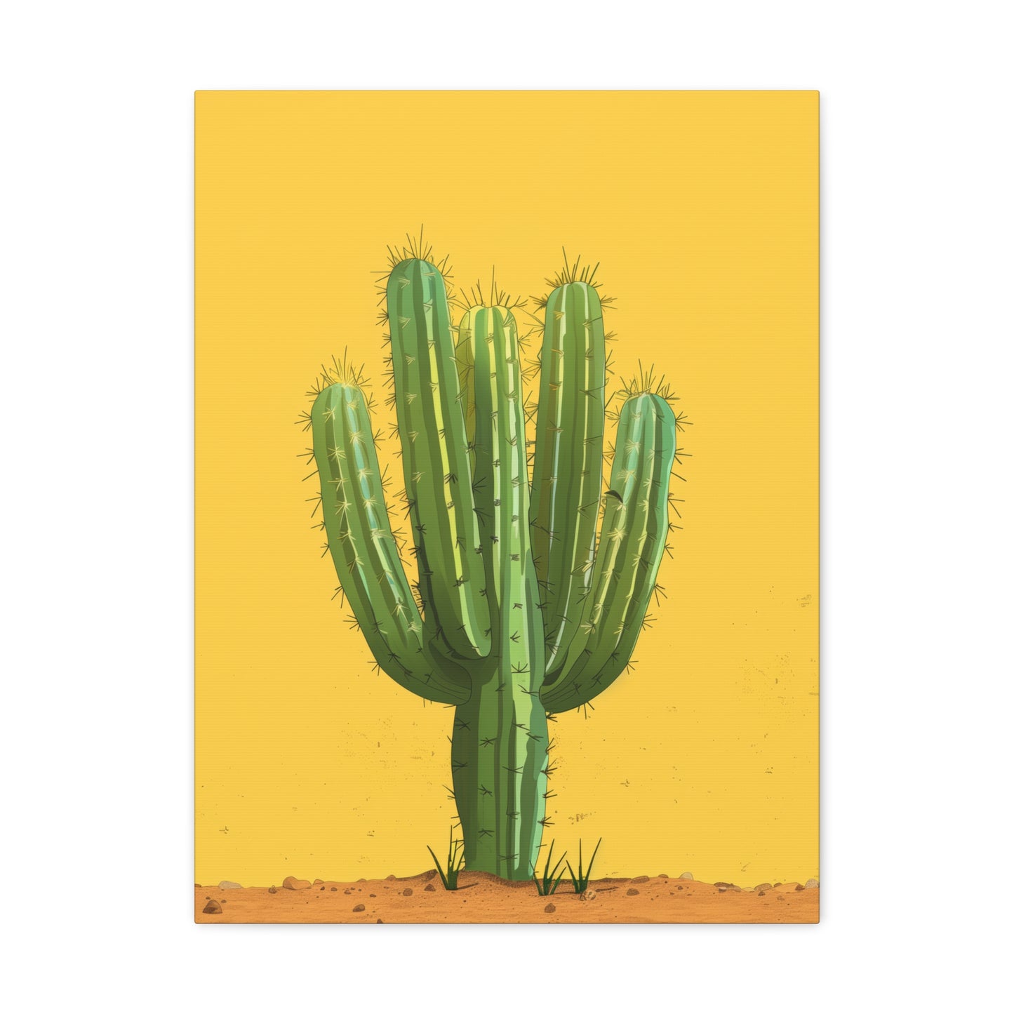 Cactus Plant - Illustration Canvas Gallery Wraps