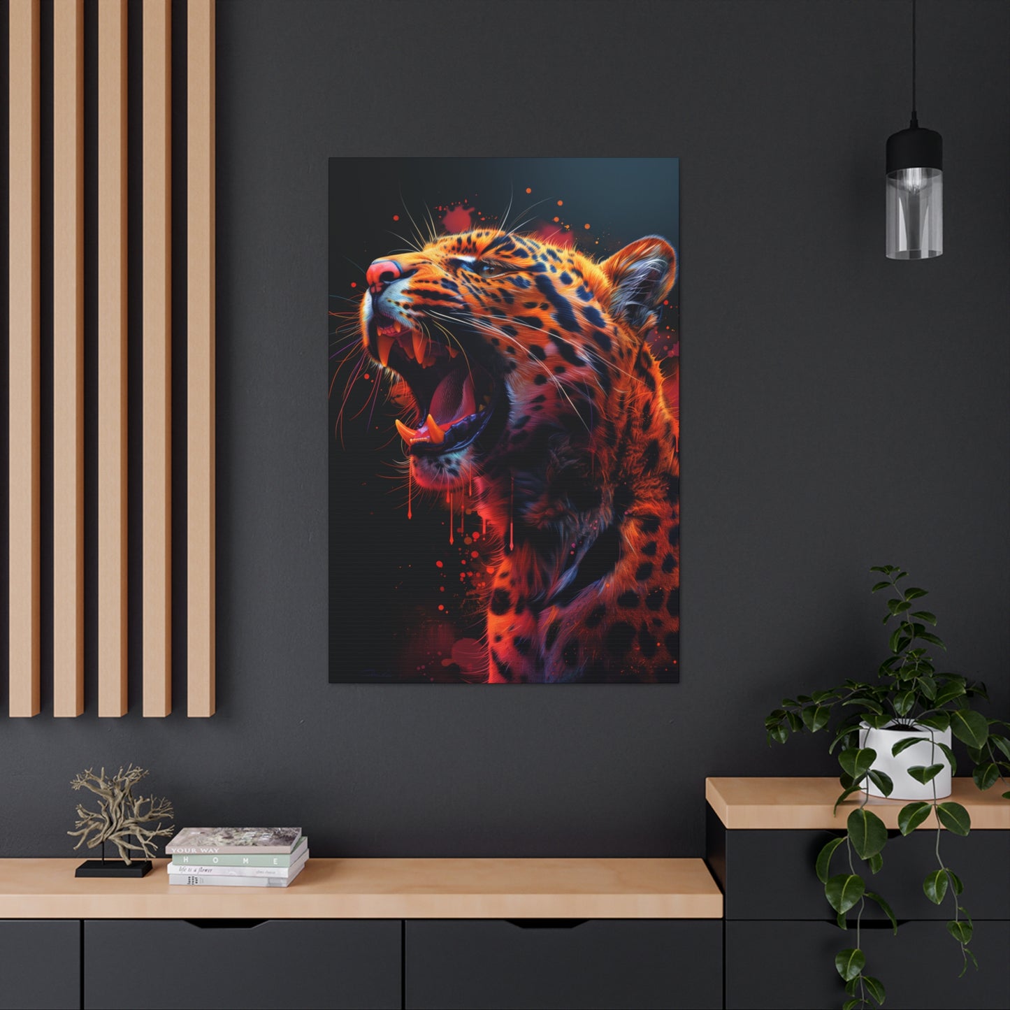 Cheetah - Illustration Canvas Gallery Wraps