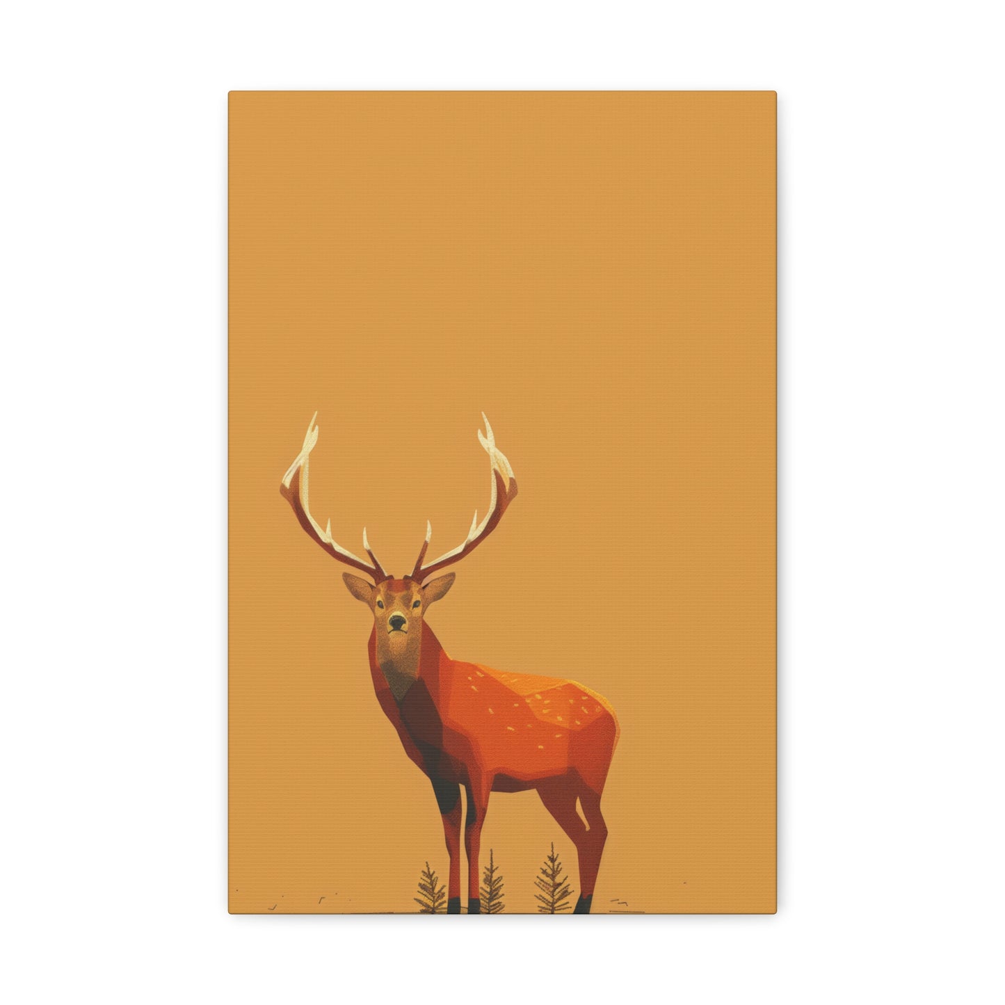 Reindeer Digital Illustration Canvas Gallery Wraps