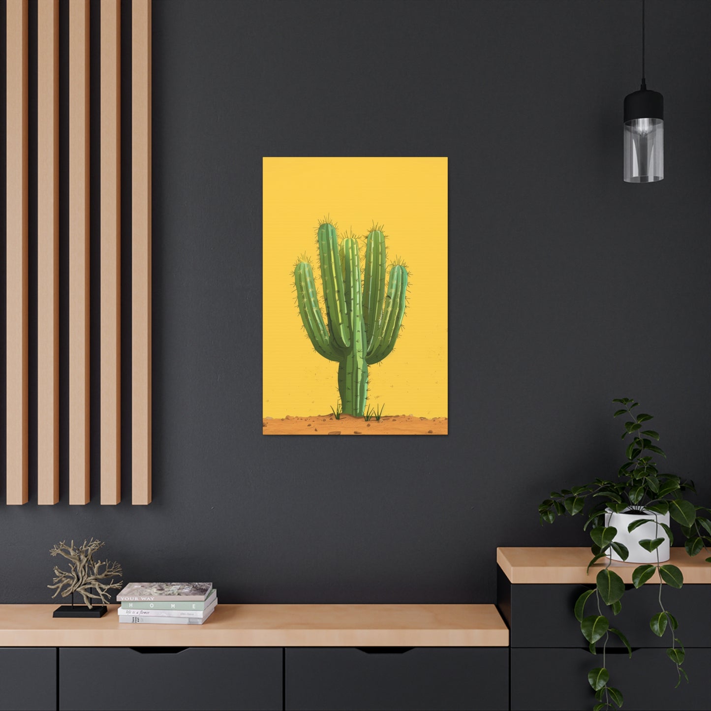 Cactus Plant - Illustration Canvas Gallery Wraps