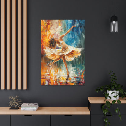 Dancing in the Rain - Leonid Afremov Style Digital Print Canvas Gallery Wraps