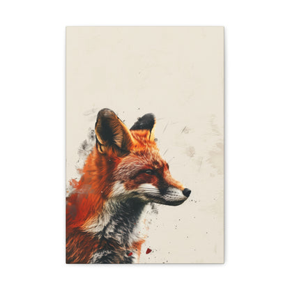 Fox Digital Illustration Canvas Gallery Wraps