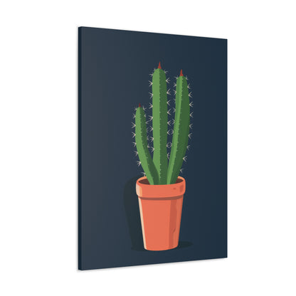 Cactus Plant - Illustration Canvas Gallery Wraps