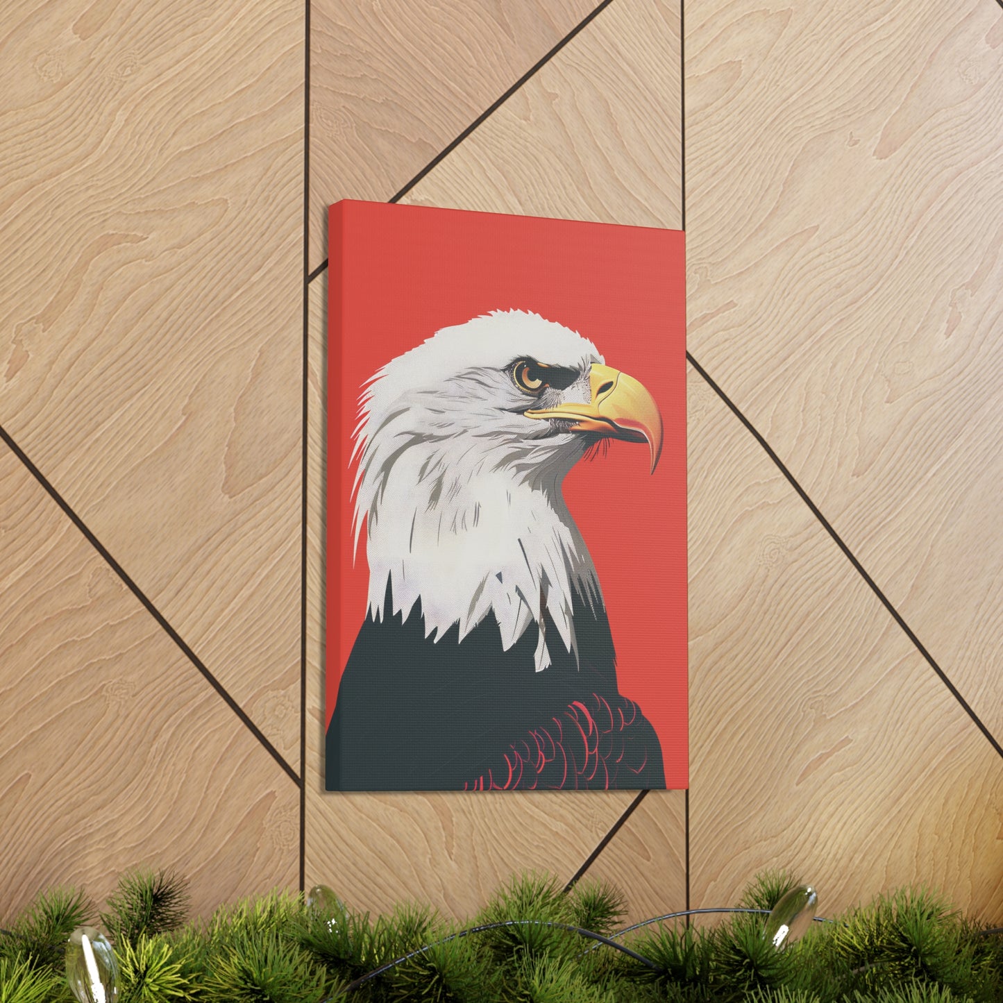 Bald Eagle Digital Illustration Canvas Gallery Wraps