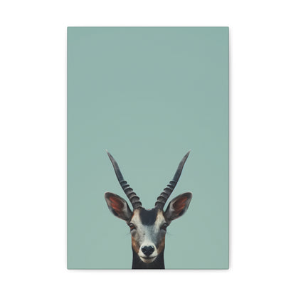 Antelope with Antlers Digital Illustration Canvas Gallery Wraps