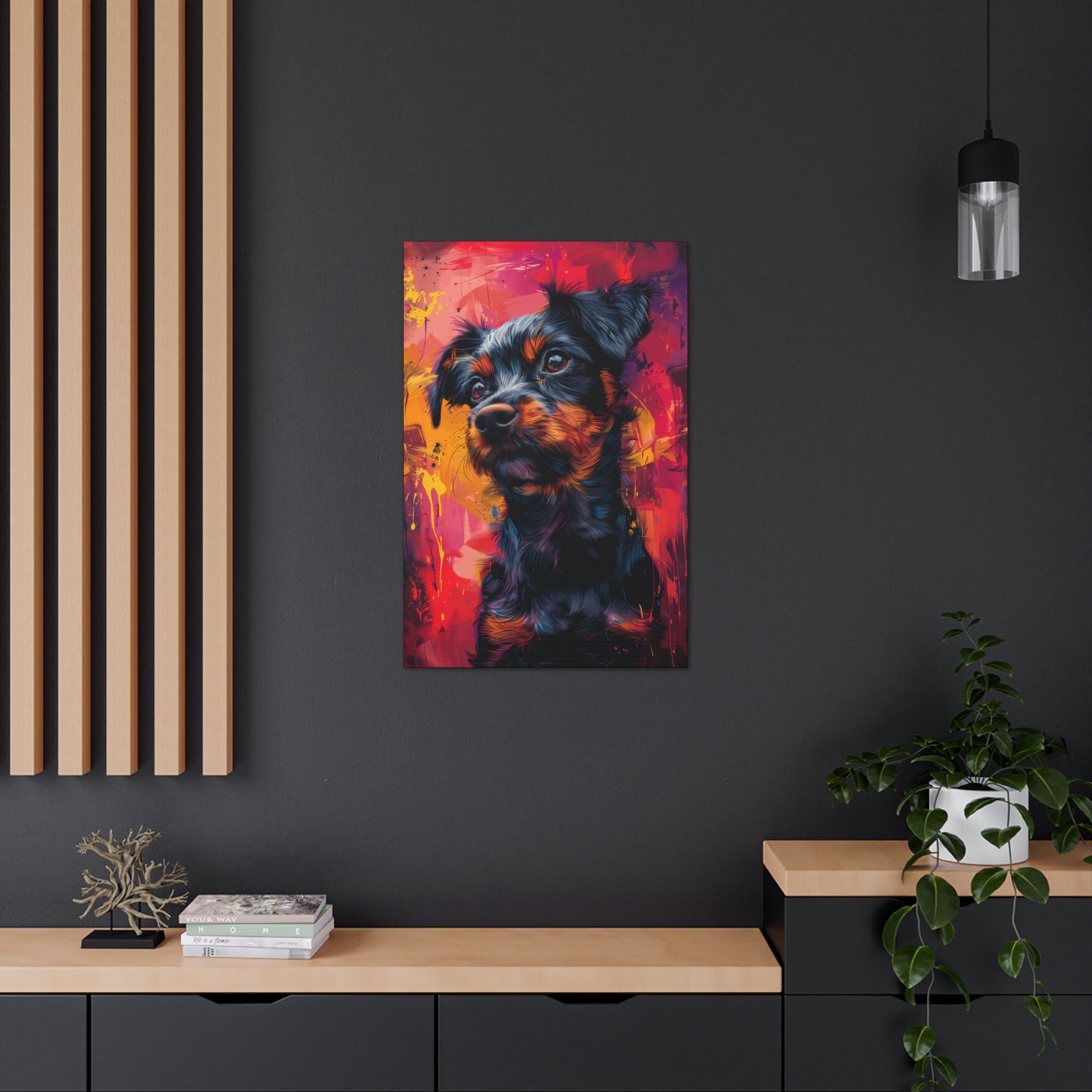 Terrier Dog - Illustration Canvas Gallery Wraps