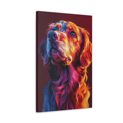 Labrador Dog - Abstract Illustration Canvas Gallery Wraps