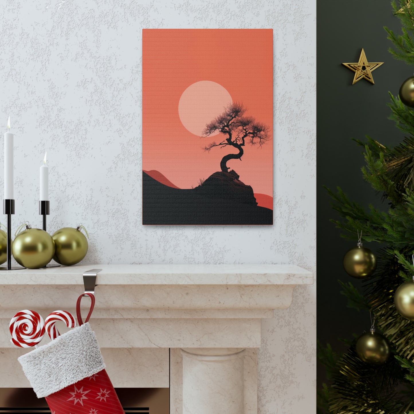 Bonsai Tree - Illustration Canvas Gallery Wraps