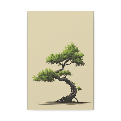 Bonsai Tree - Illustration Canvas Gallery Wraps