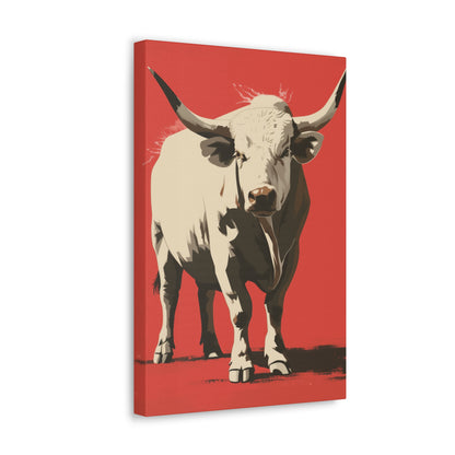 White Buffalo Digital Illustration Canvas Gallery Wraps