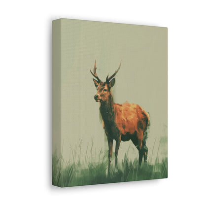 Reindeer Digital Illustration Canvas Gallery Wraps