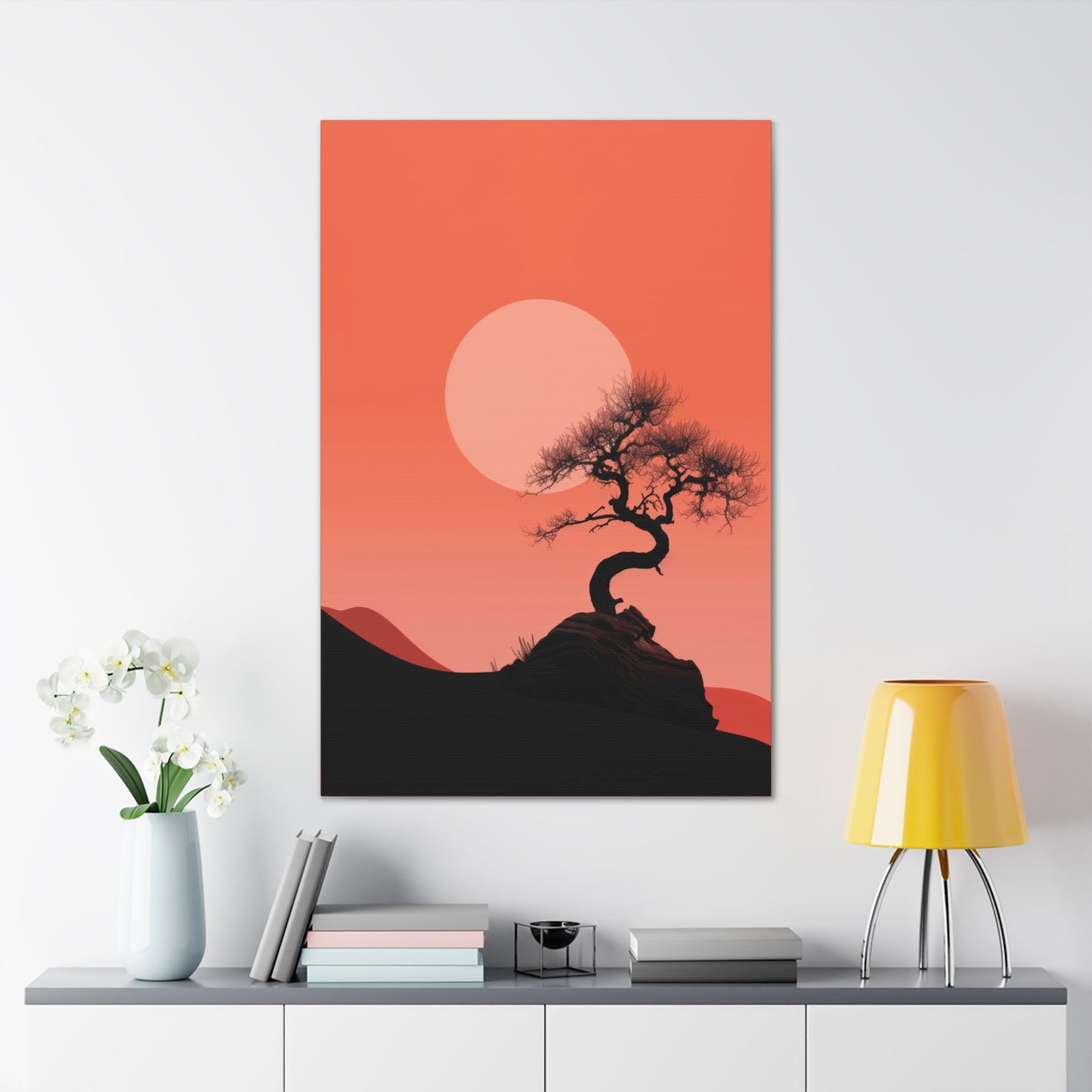 Bonsai Tree - Illustration Canvas Gallery Wraps