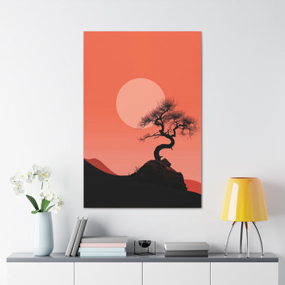 Bonsai Tree - Illustration Canvas Gallery Wraps