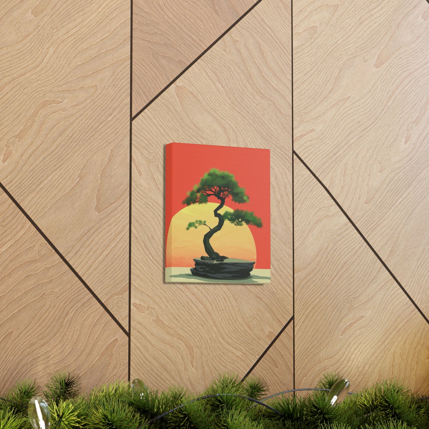 Bonsai Tree - Illustration Canvas Gallery Wraps