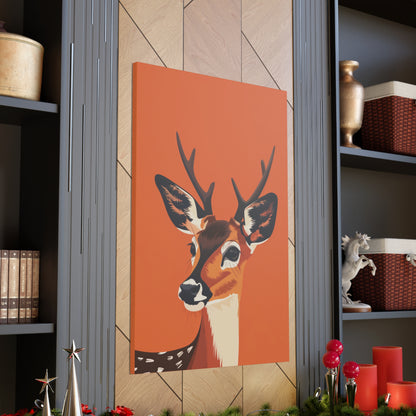 Deer - Digital Illustration Canvas Gallery Wraps