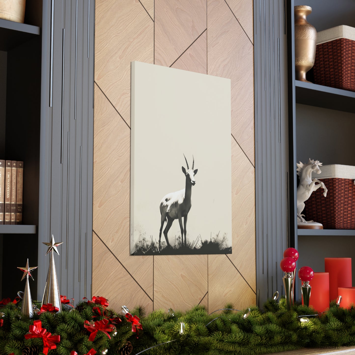 Goat Digital Illustration Canvas Gallery Wraps