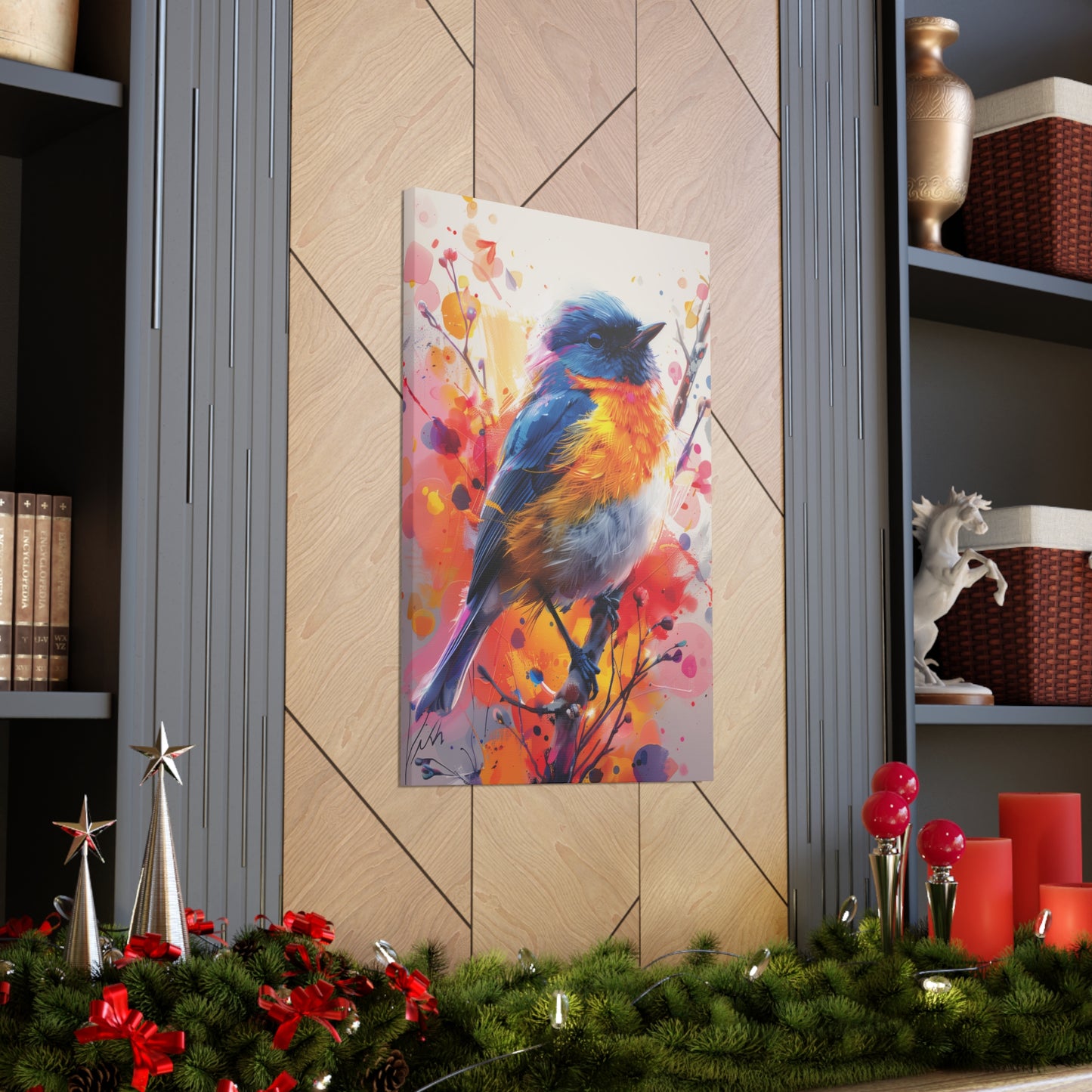 Bird - Abstract Illustration Canvas Gallery Wraps