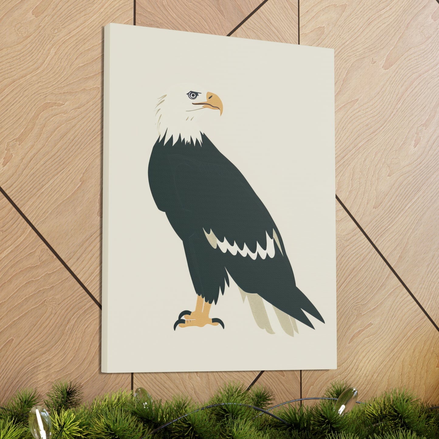 Bald Eagle Digital Illustration Canvas Gallery Wraps