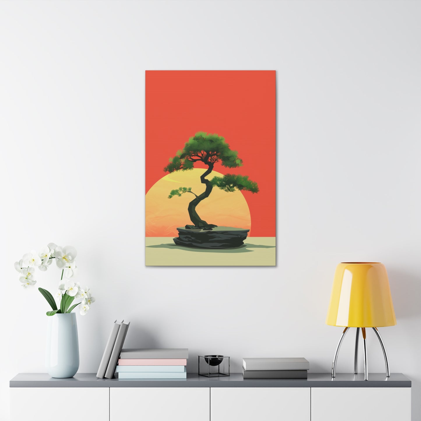 Bonsai Tree - Illustration Canvas Gallery Wraps