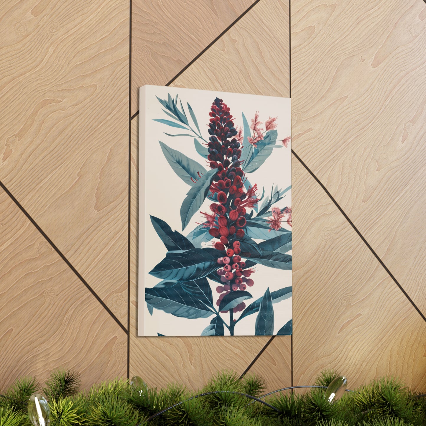 Cycade Flower Digital Illustration Canvas Gallery Wraps