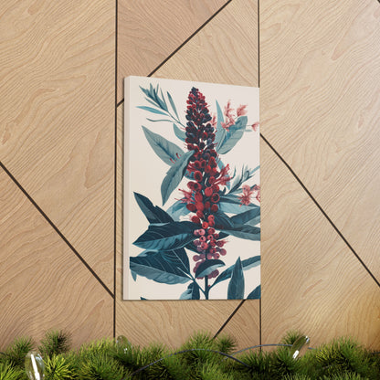 Cycade Flower Digital Illustration Canvas Gallery Wraps