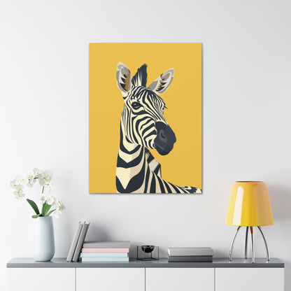 Zebra Digital Illustration Canvas Gallery Wraps