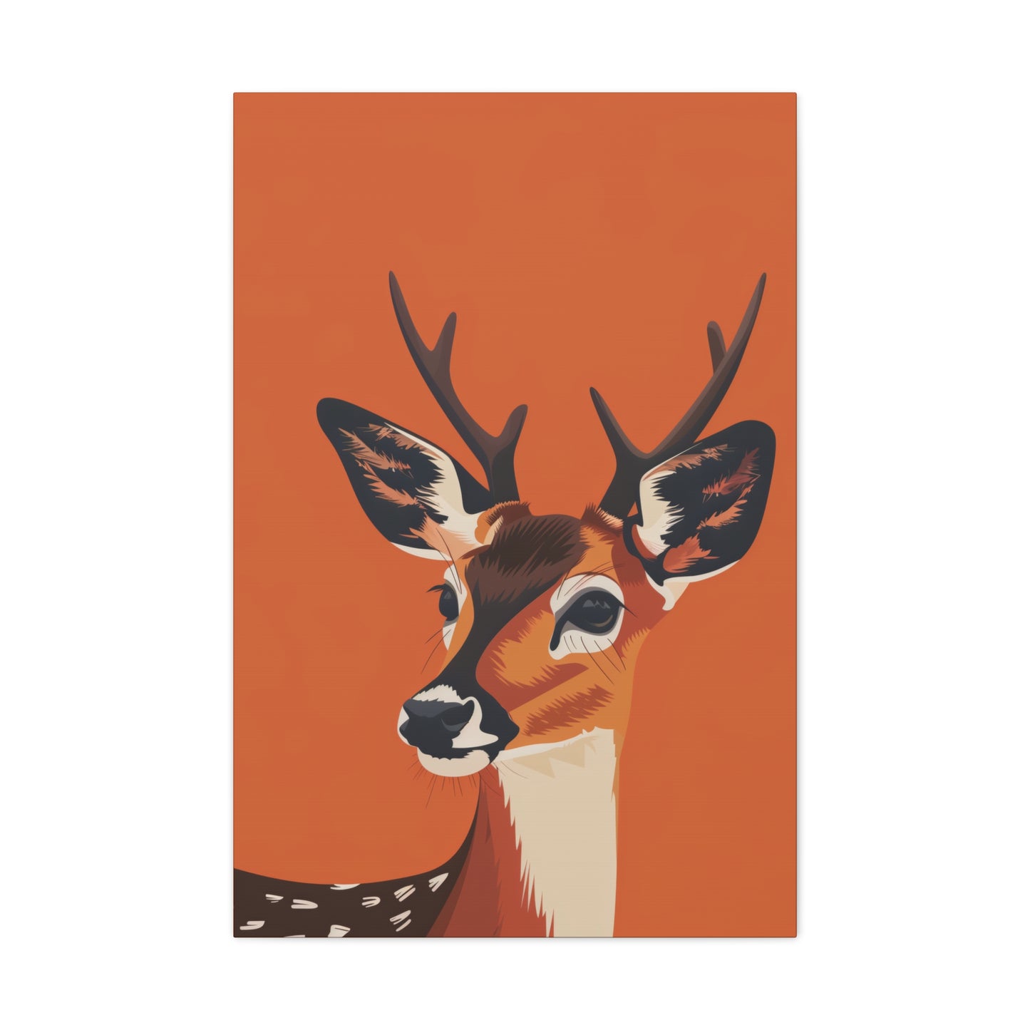 Deer - Digital Illustration Canvas Gallery Wraps