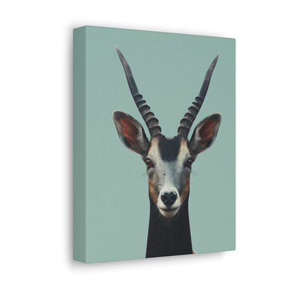 Antelope with Antlers Digital Illustration Canvas Gallery Wraps