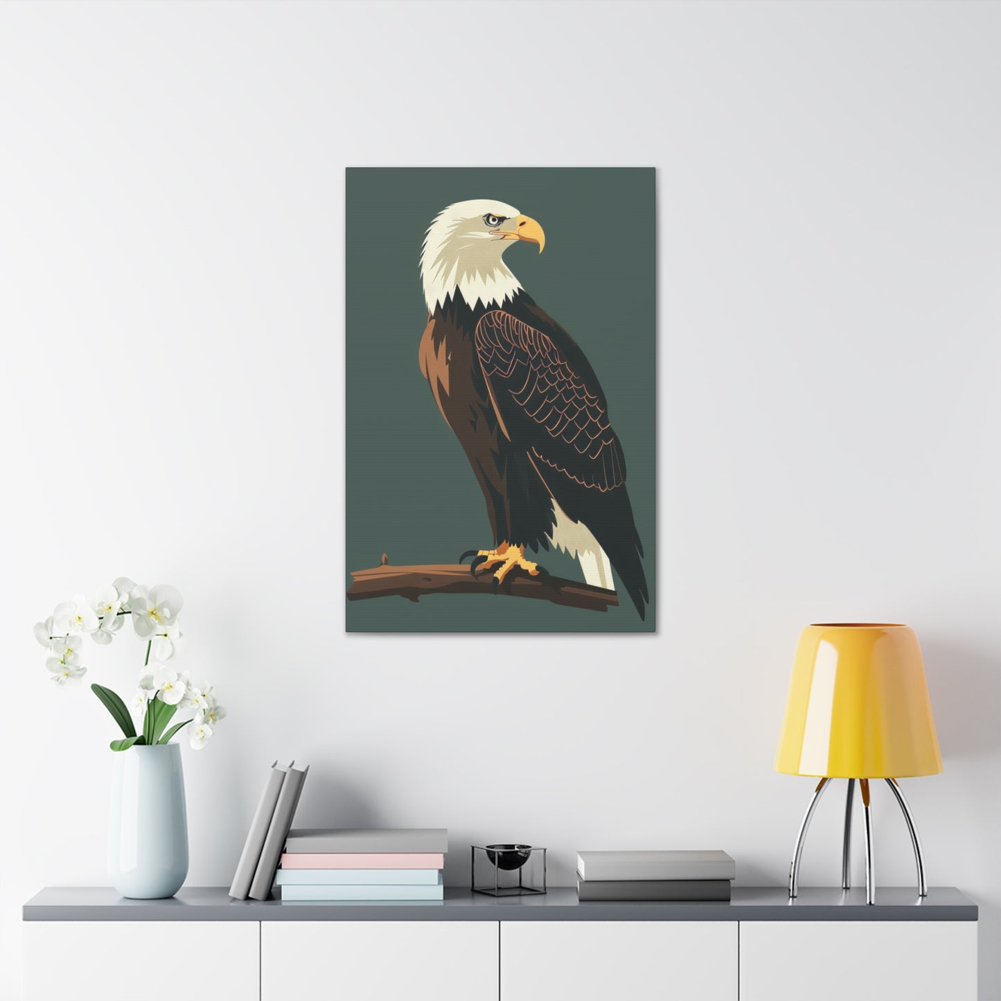 Eagle Digital Illustration Canvas Gallery Wraps