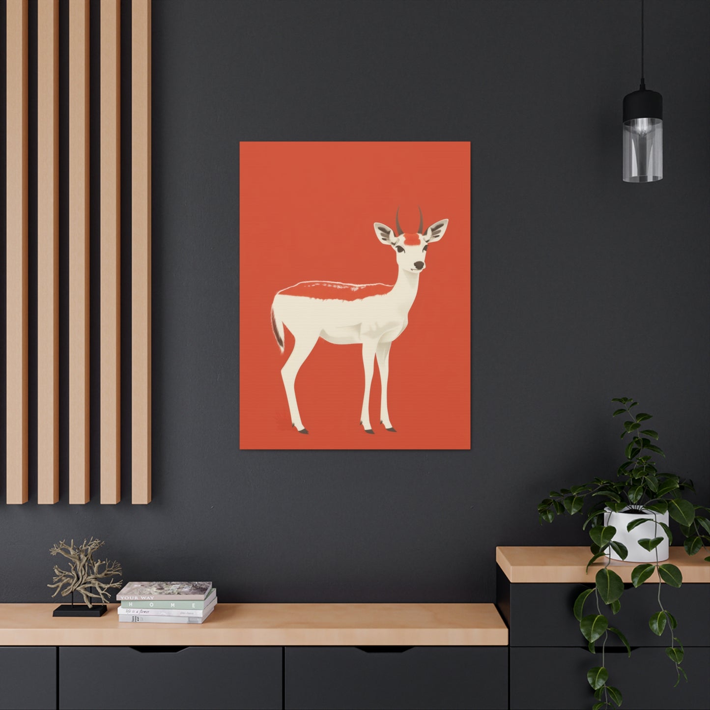 Deer Digital Illustration Canvas Gallery Wraps