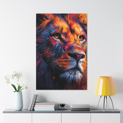 Lion - Illustration Canvas Gallery Wraps