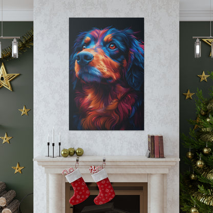 Retriever Dog - Illustration Canvas Gallery Wraps