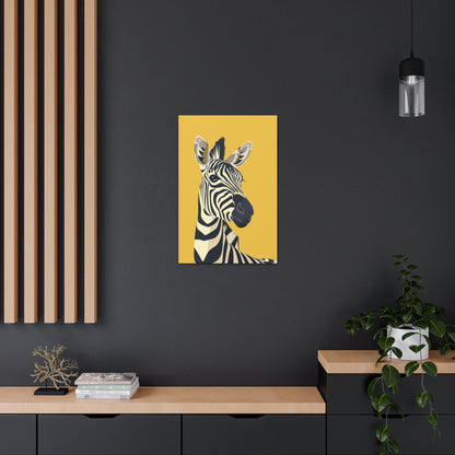 Zebra Digital Illustration Canvas Gallery Wraps