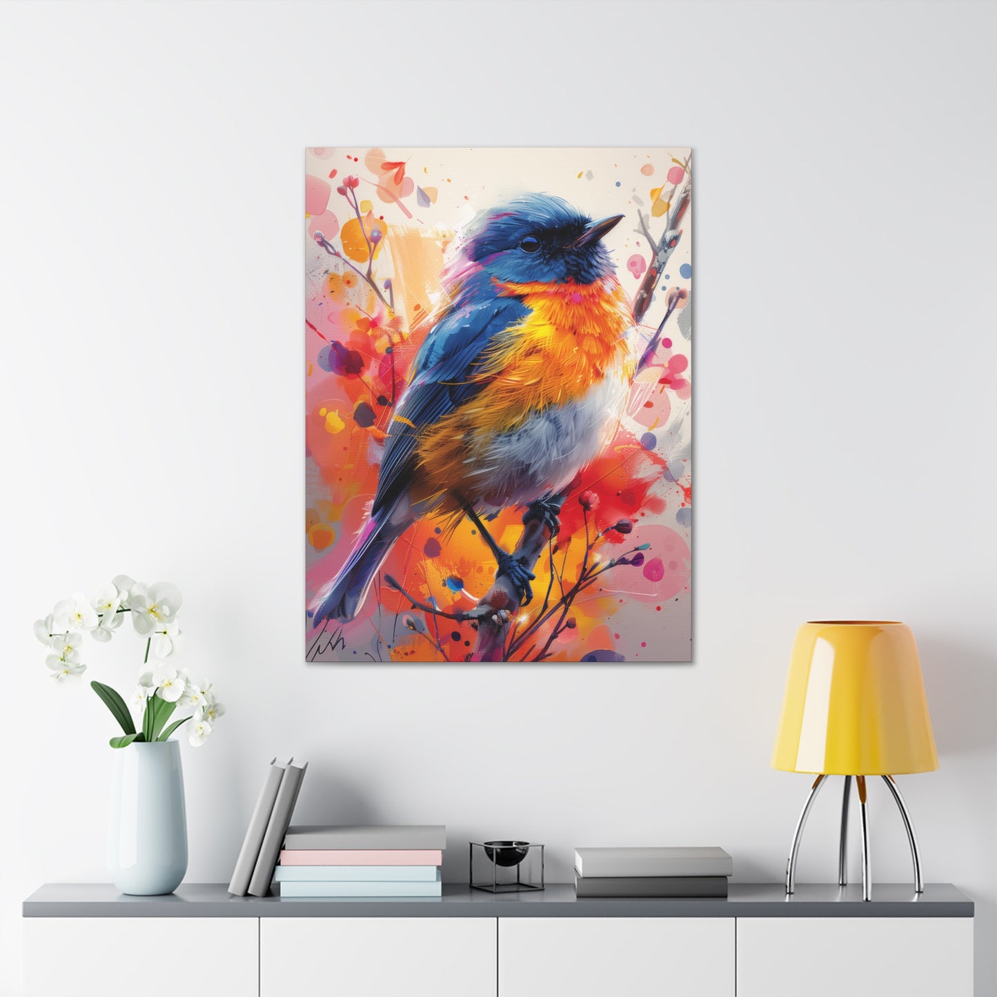 Bird - Abstract Illustration Canvas Gallery Wraps