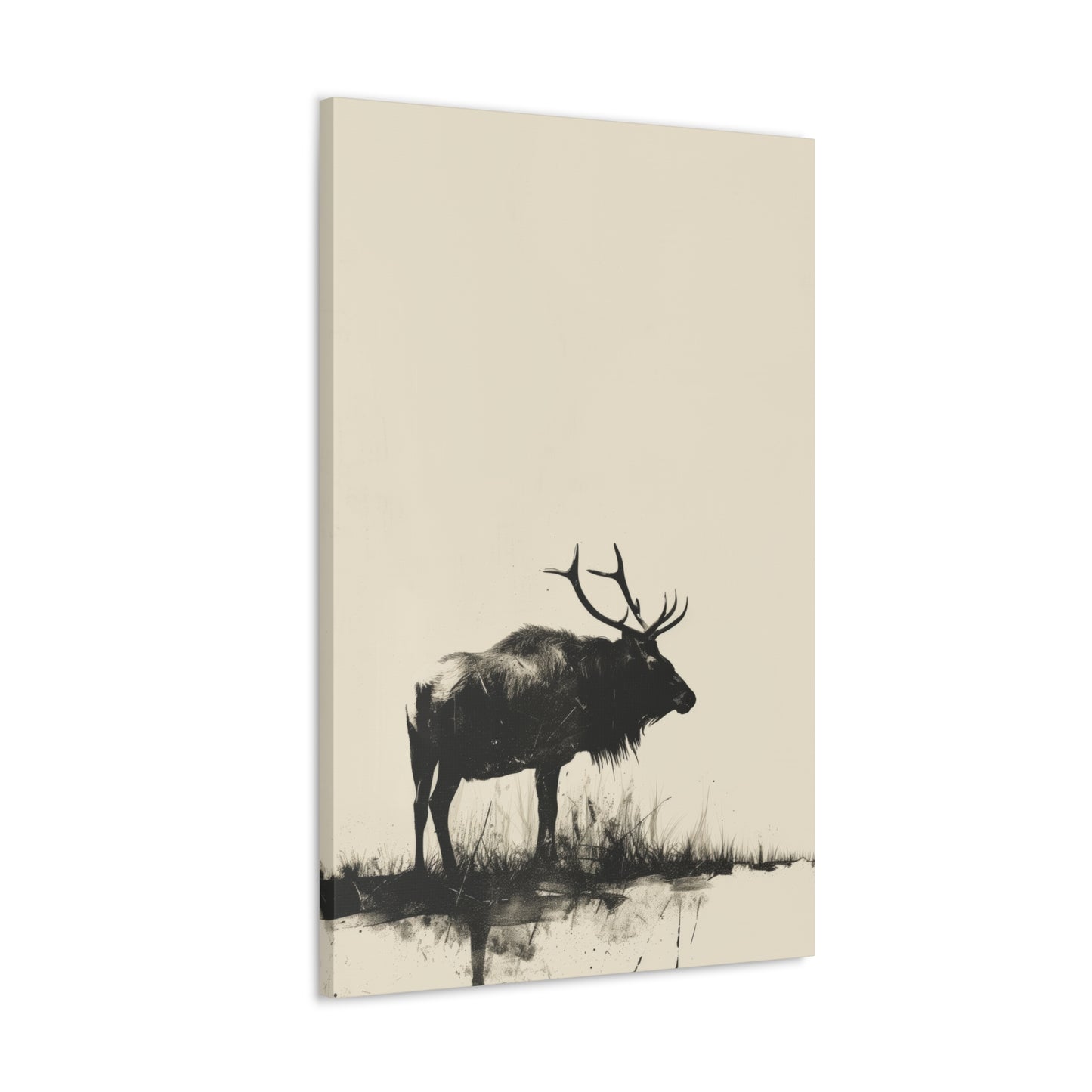 Moose Digital Illustration Canvas Gallery Wraps