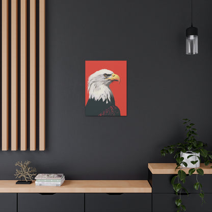 Bald Eagle Digital Illustration Canvas Gallery Wraps