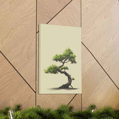 Bonsai Tree - Illustration Canvas Gallery Wraps