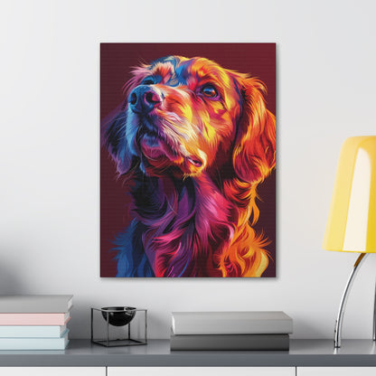 Labrador Dog - Abstract Illustration Canvas Gallery Wraps