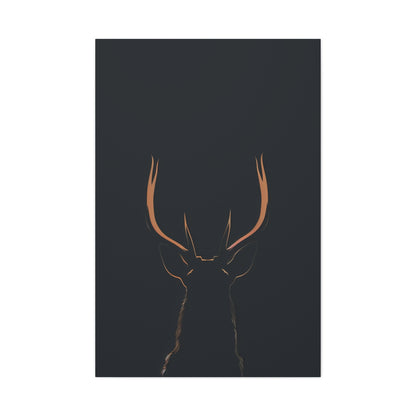 Reindeer antlers  Digital Illustration Canvas Gallery Wraps