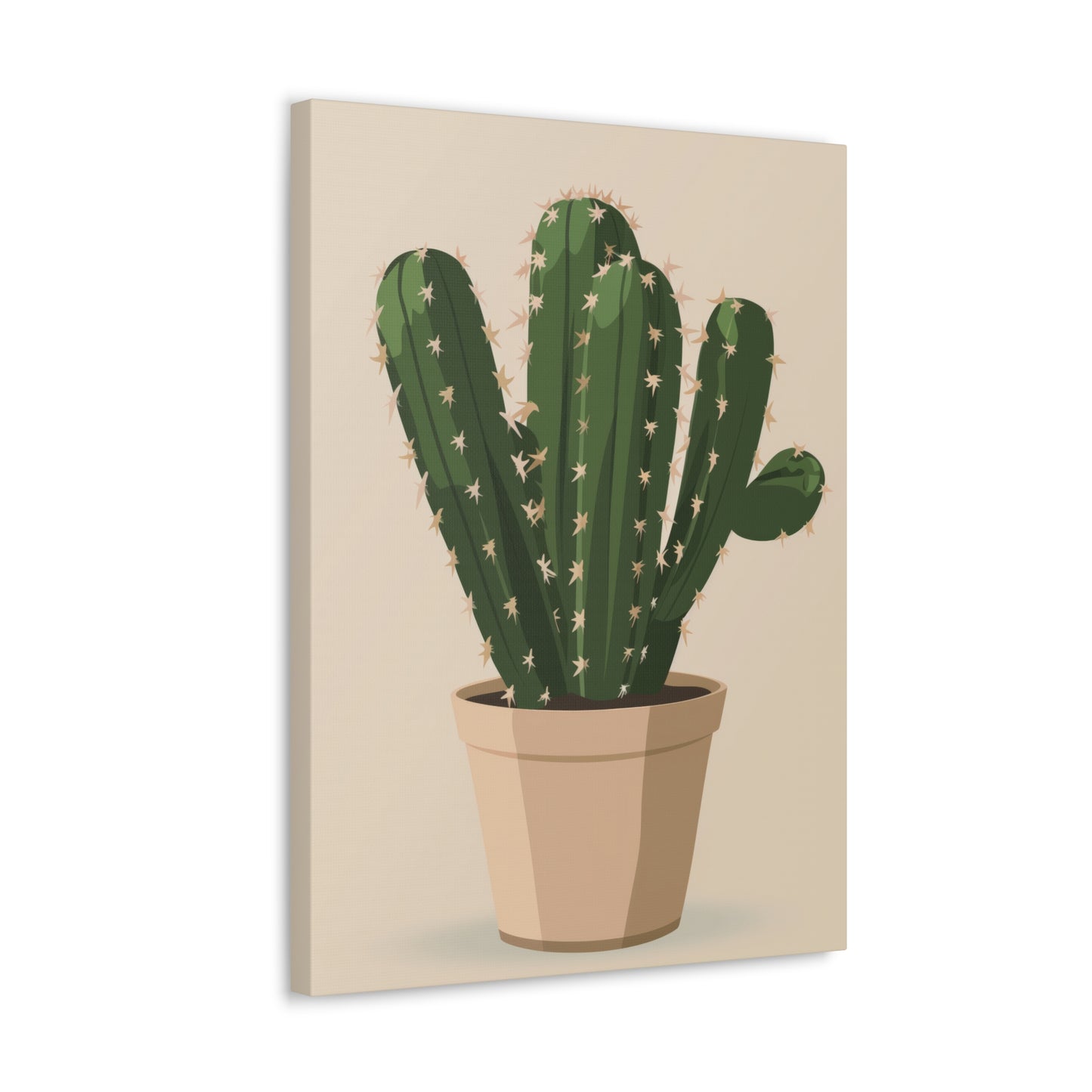 Cactus Plant - Illustration Canvas Gallery Wraps