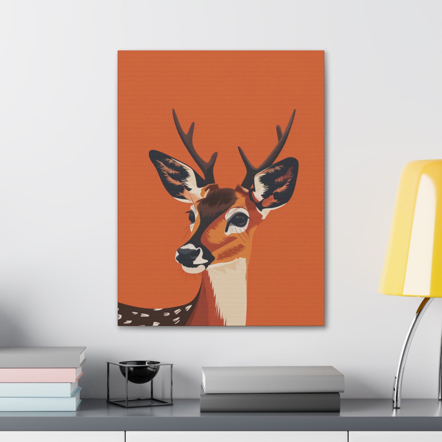 Deer - Digital Illustration Canvas Gallery Wraps