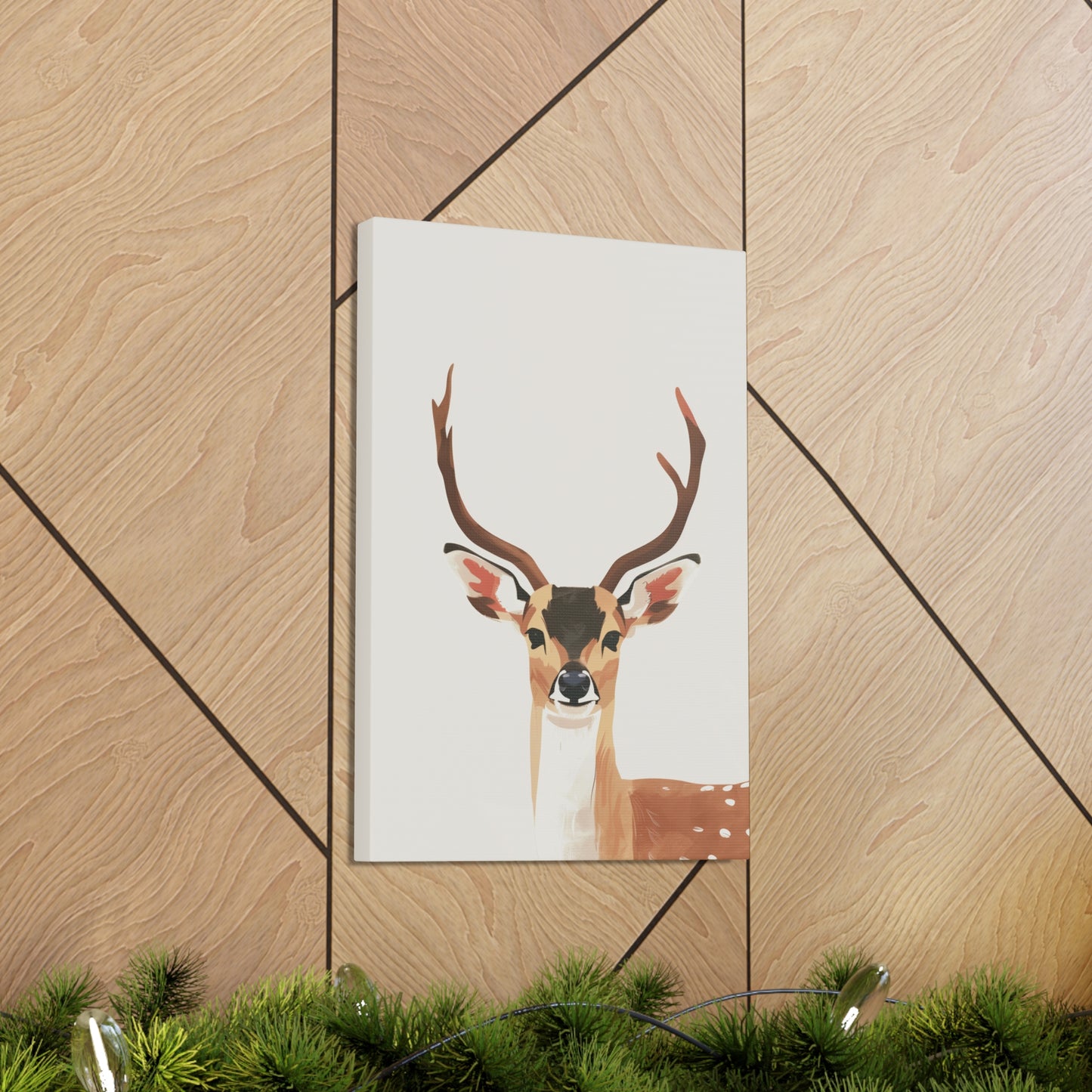 Deer Digital Illustration Canvas Gallery Wraps