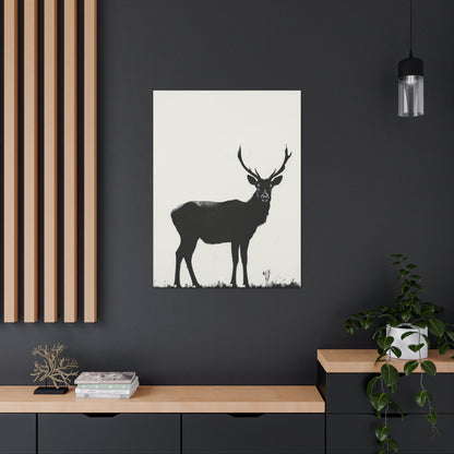 Reindeer Digital Illustration Canvas Gallery Wraps