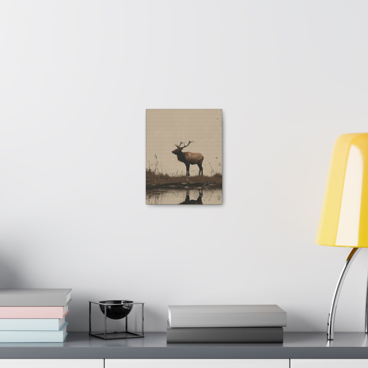 Moose Digital Illustration Canvas Gallery Wraps