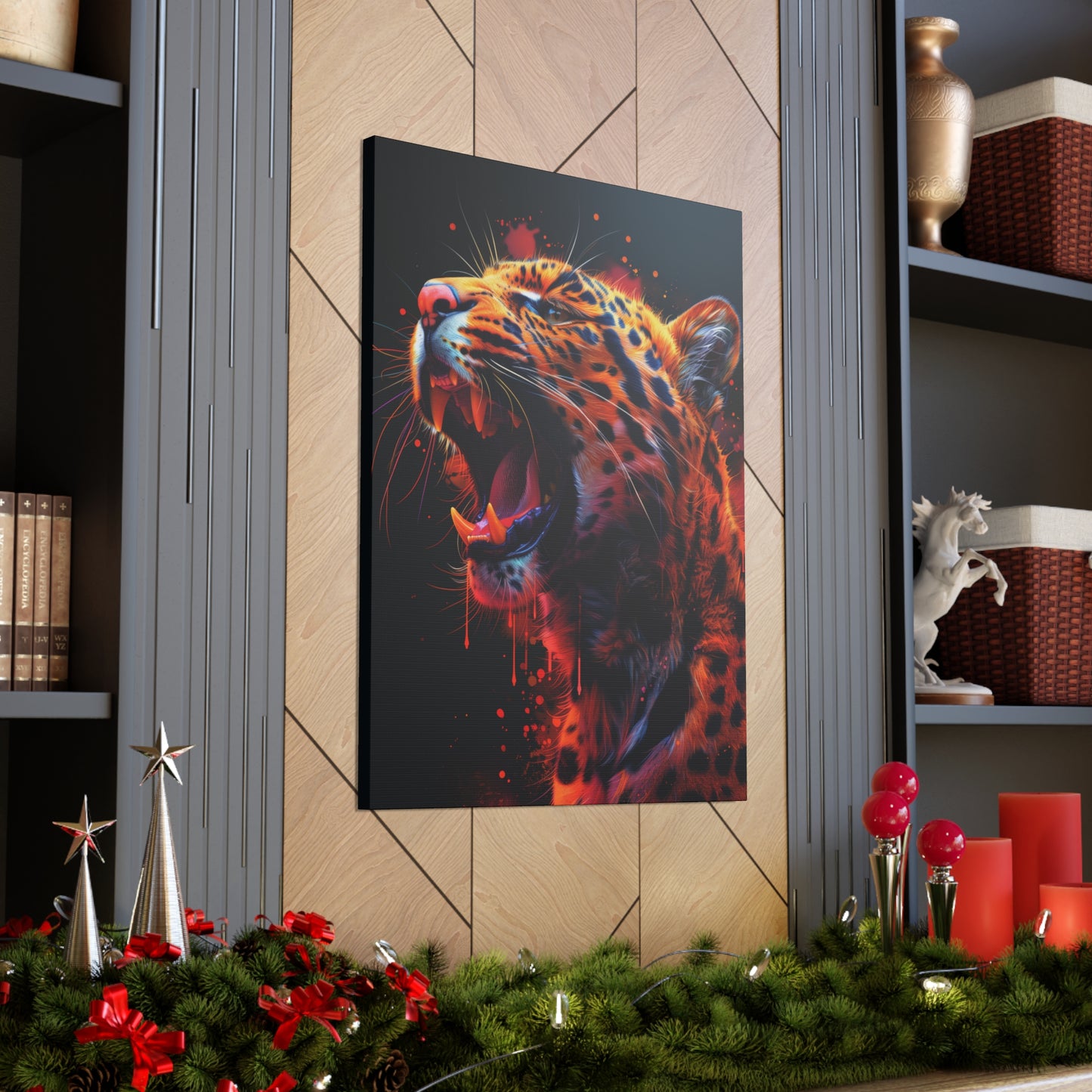 Cheetah - Illustration Canvas Gallery Wraps