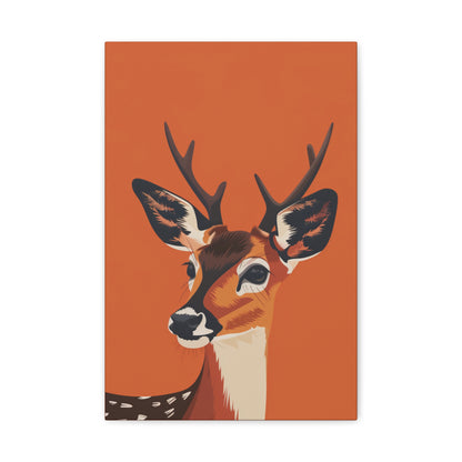 Deer - Digital Illustration Canvas Gallery Wraps